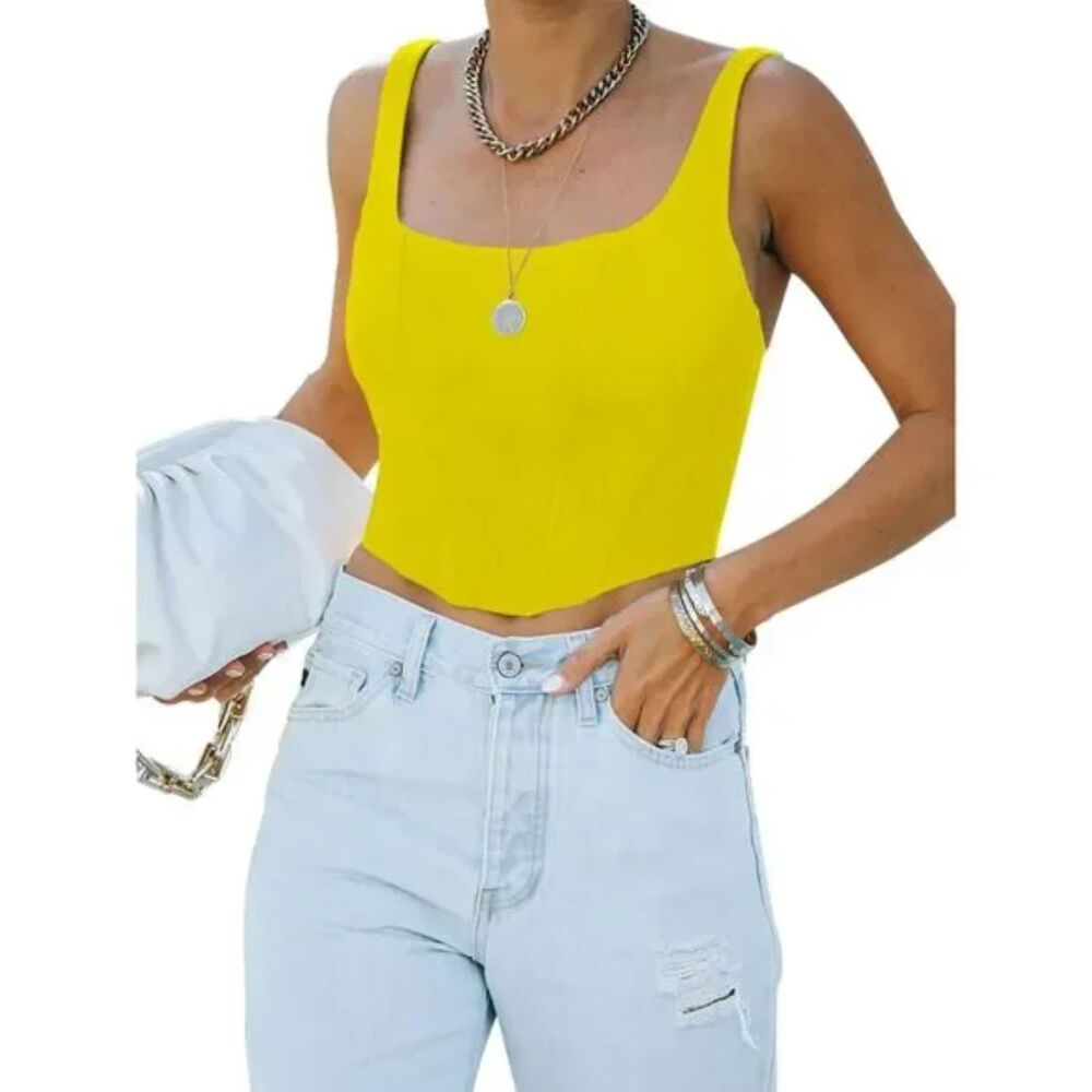 Cropped Tank Top Cute, 7C-167T001